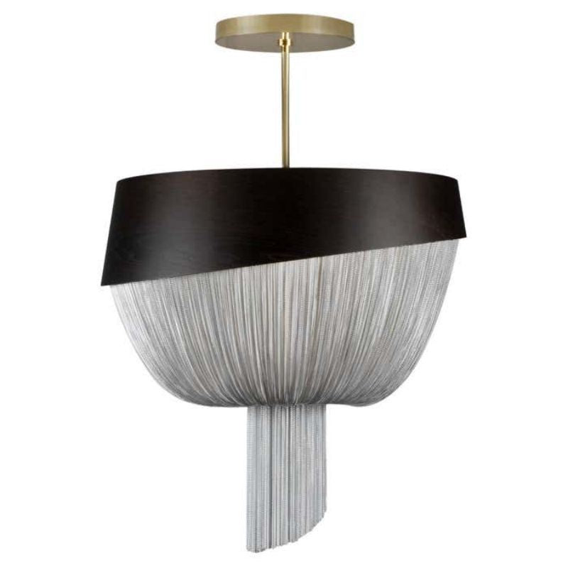 Modern Forever Chandelier, Oak, Aluminium Chain, Handmade Portugal by Greenapple - thebelacan