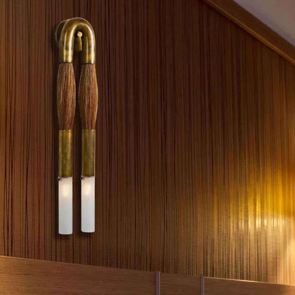 Horsehair Wall Sconce Lamp - thebelacan