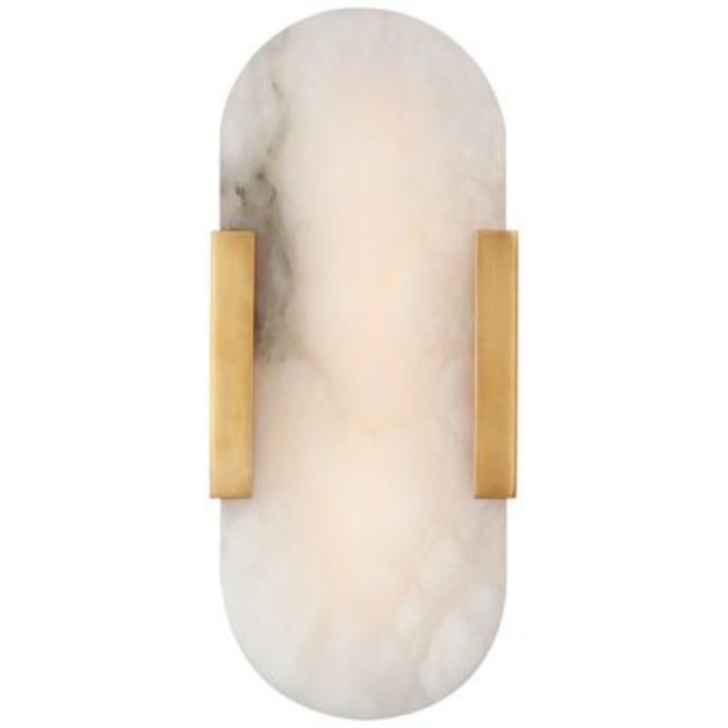 Lowell Melange Elongated Alabaster Wall Sconce 10" - thebelacan