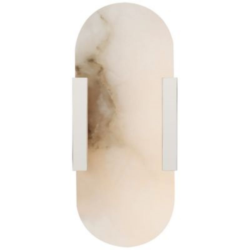 Lowell Melange Elongated Alabaster Wall Sconce 10" - thebelacan