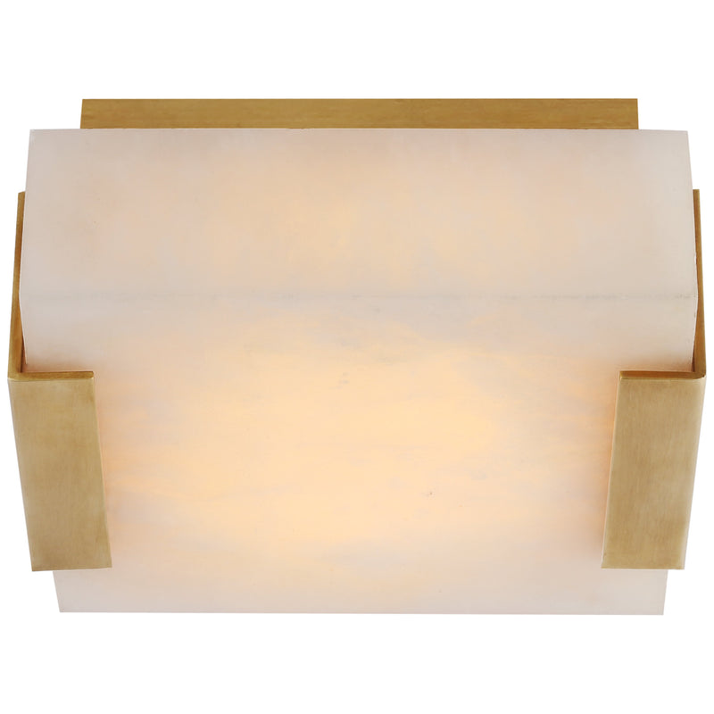 Kelly Wearstler Covet Low Clip Solitaire Flush Mount with Alabaster - thebelacan