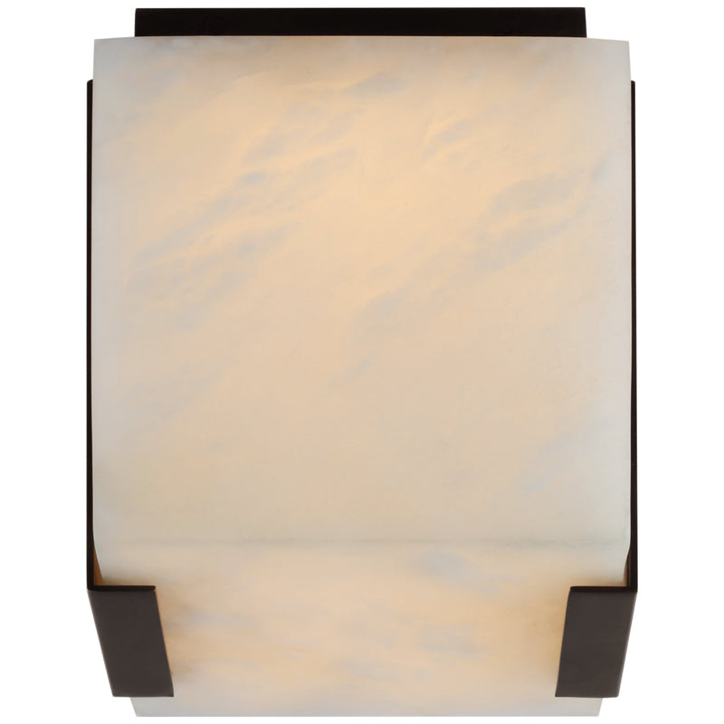 Kelly Wearstler Covet Tall Clip Solitaire Flush Mount with Alabaster - thebelacan