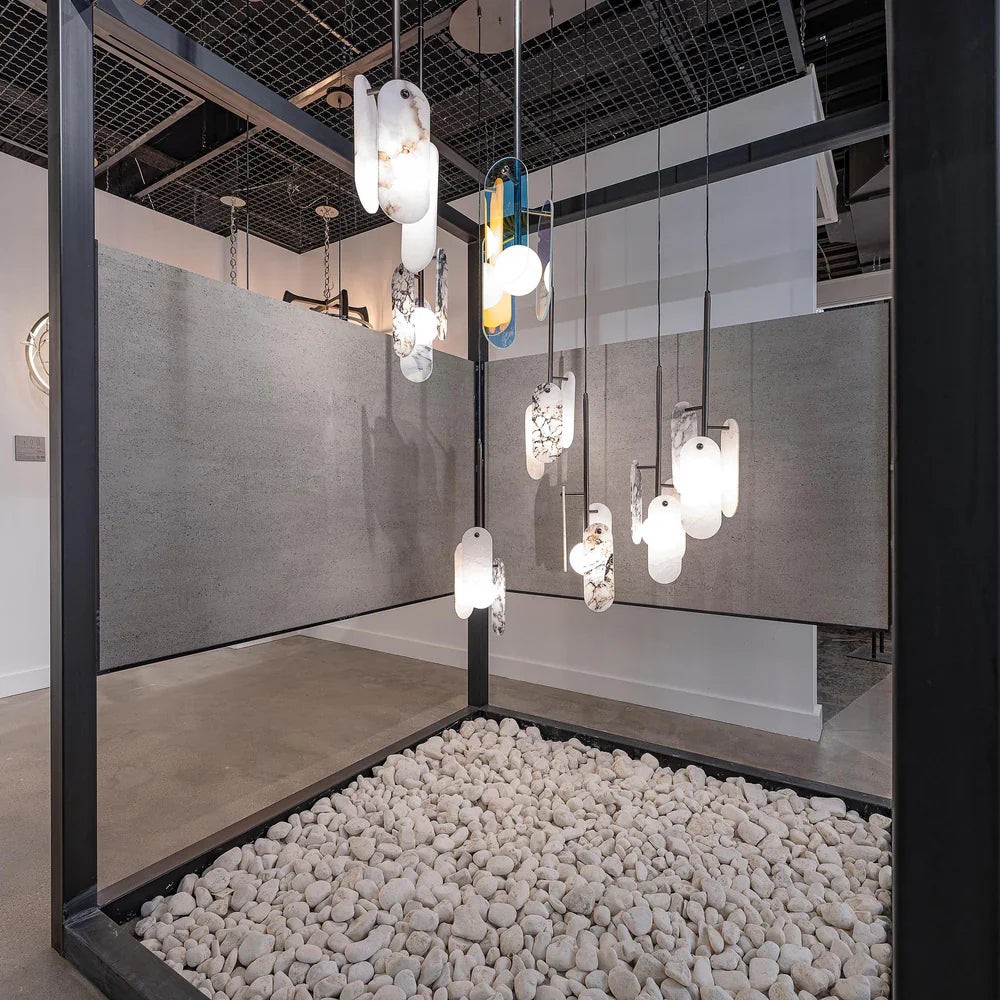 Studio M Alabaster Megalith Single Pendant - thebelacan