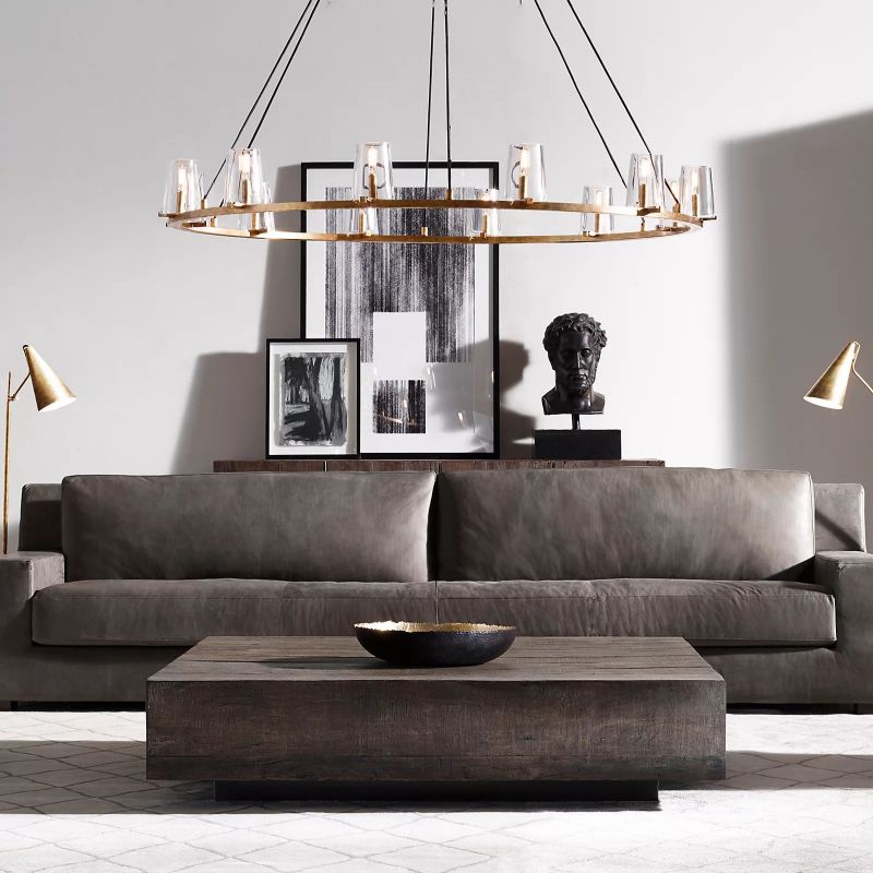 Kuseau Glass Round Chandelier 60" - thebelacan