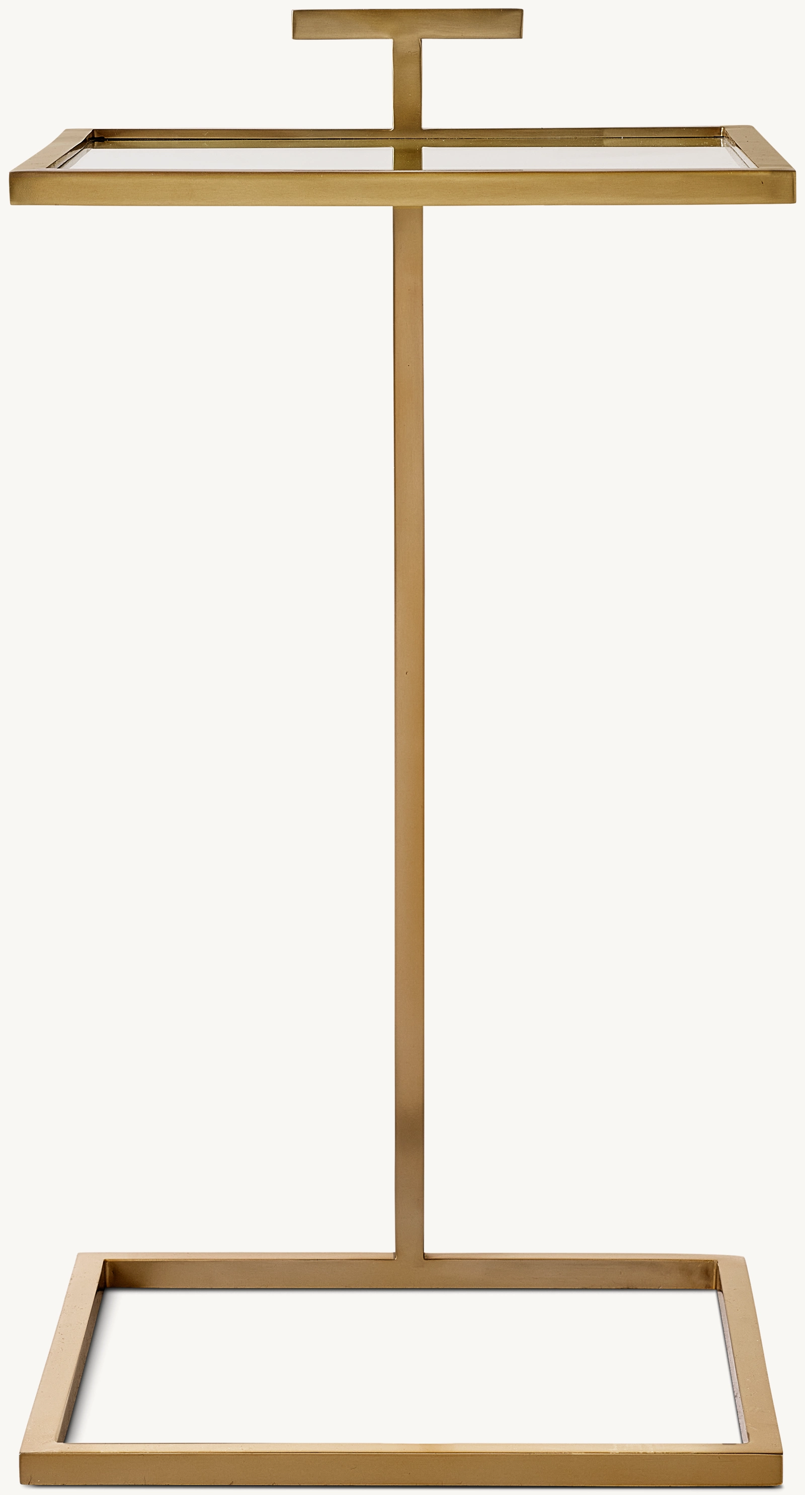 1930s Martini Glass Square Side Table