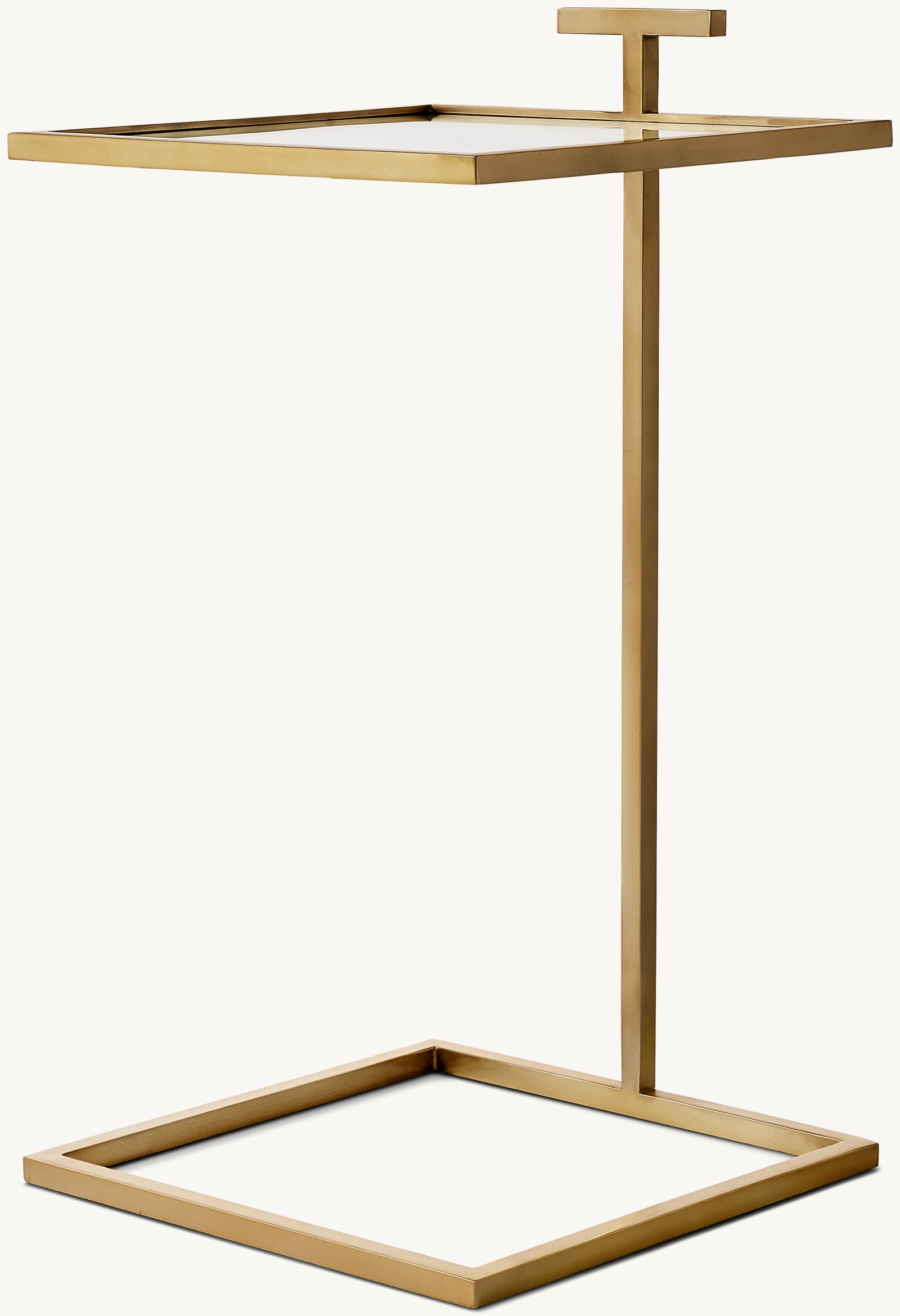 1930s Martini Glass Square Side Table