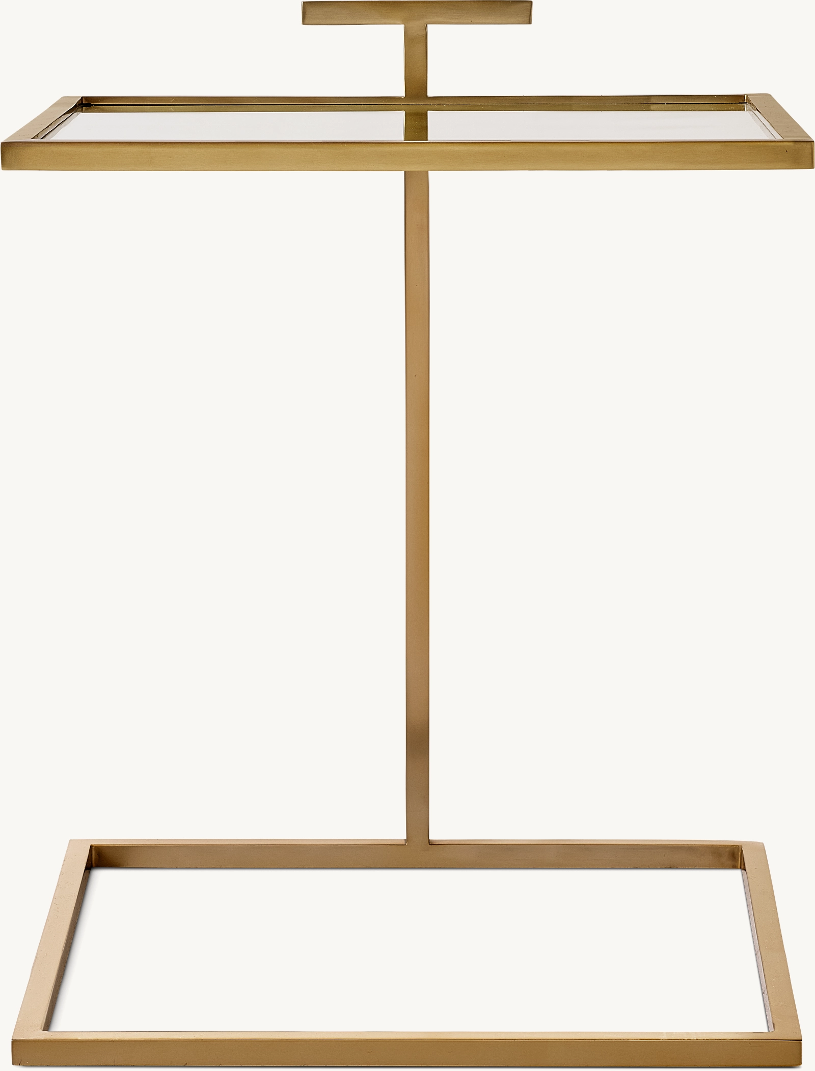 1930s Martini Glass Square Side Table