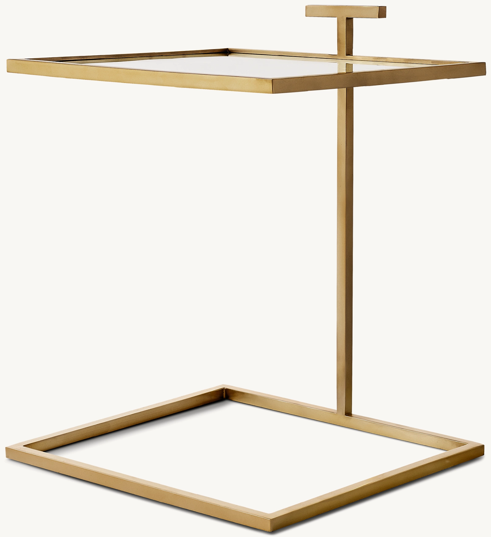 1930s Martini Glass Square Side Table