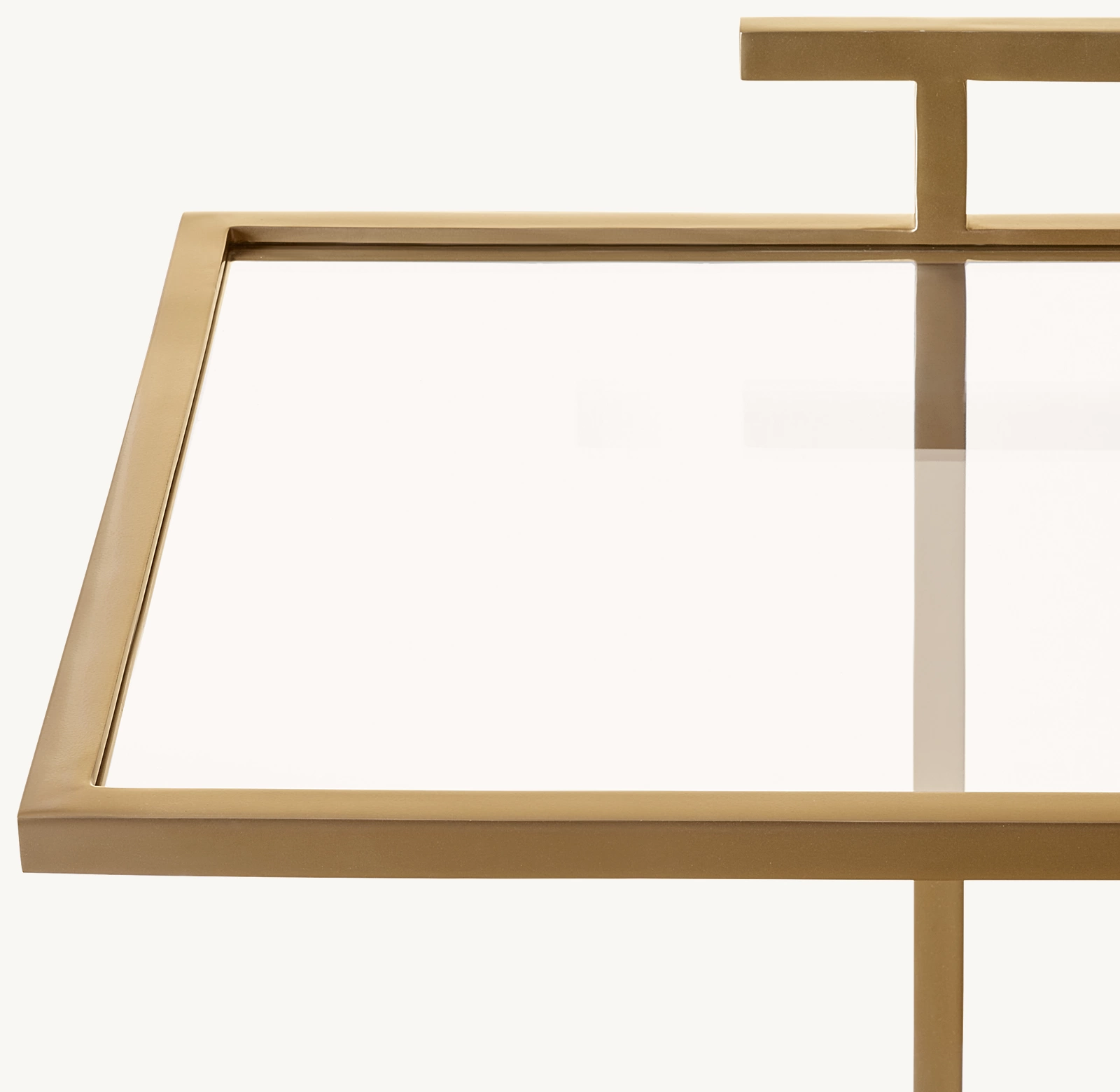 1930s Martini Glass Square Side Table