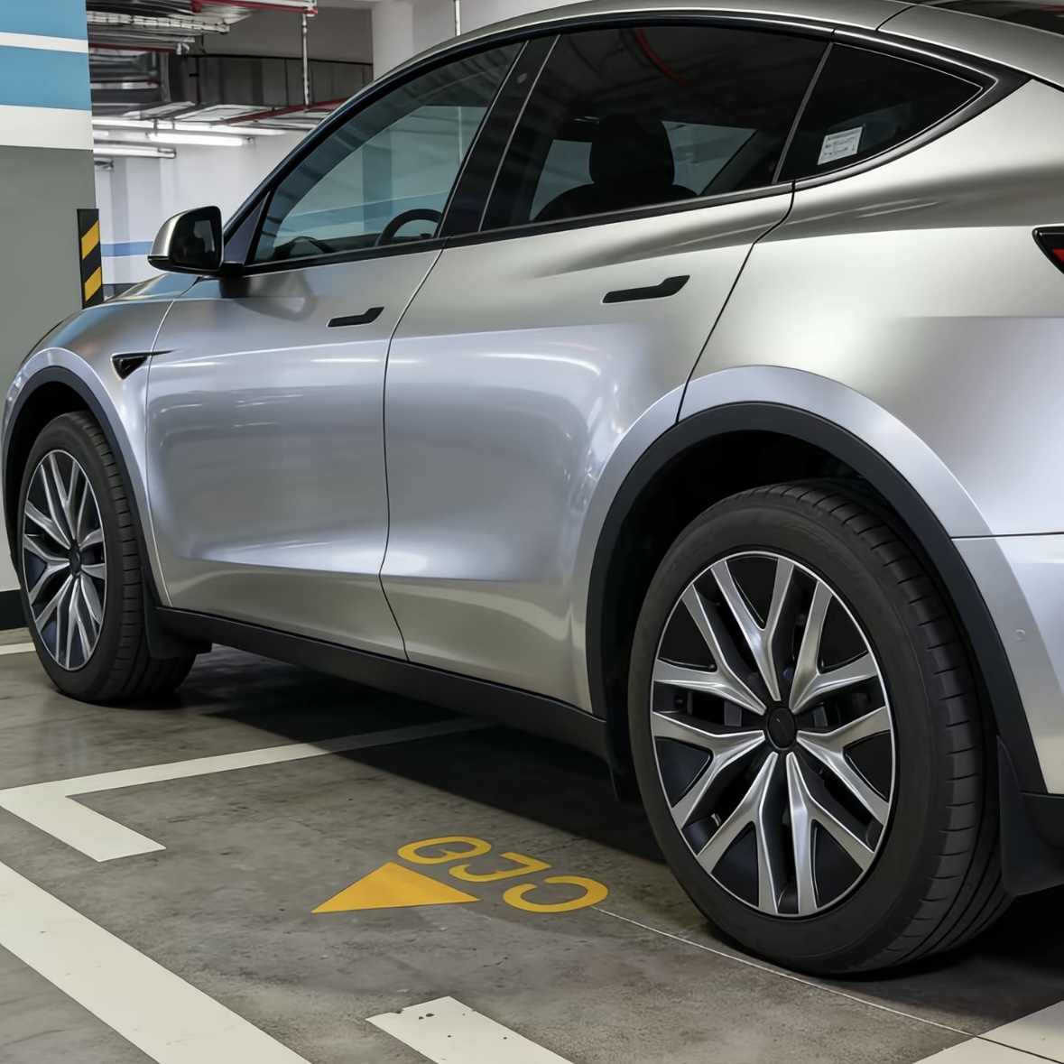 19" Wheel Hub Caps (Set of 4) for Tesla Model Y – Full Coverage Aero Wheel Covers