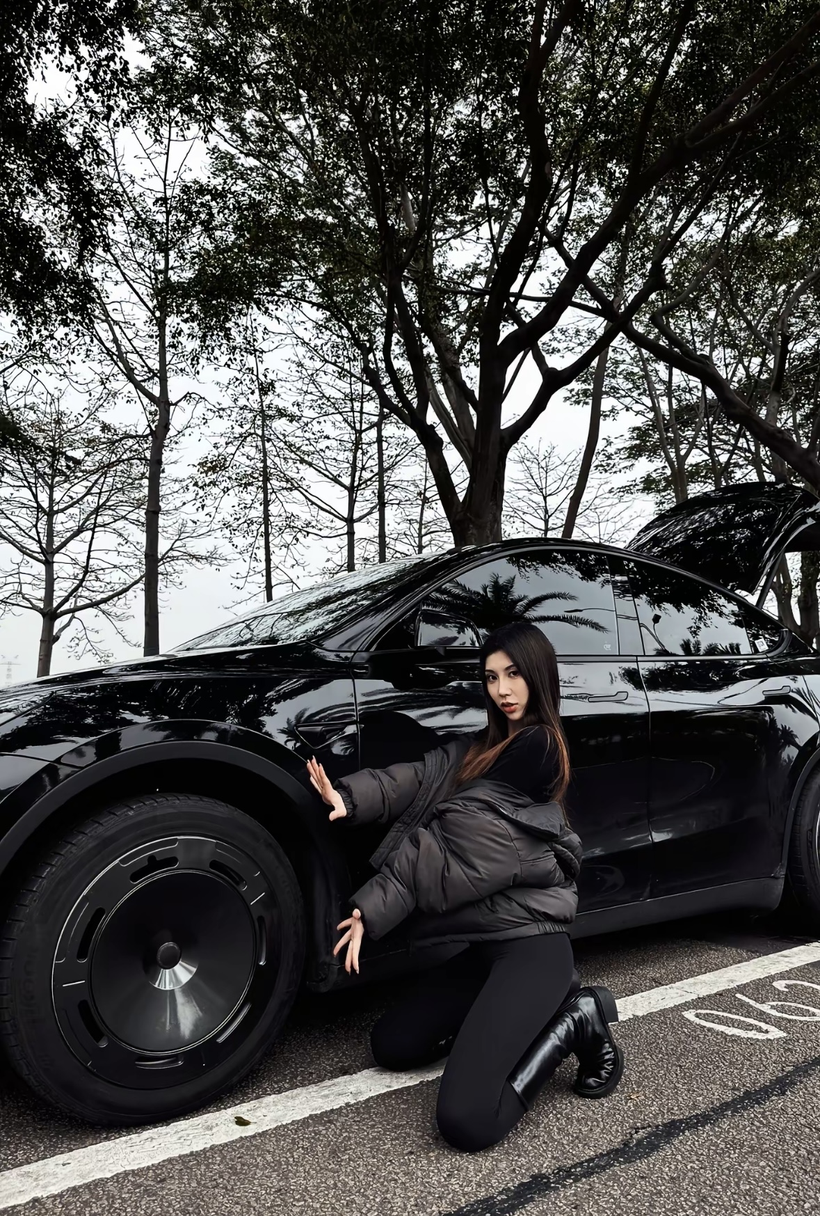 19" Wheel Hub Caps (Set of 4) for Tesla Model Y – Full Coverage Aero Wheel Covers