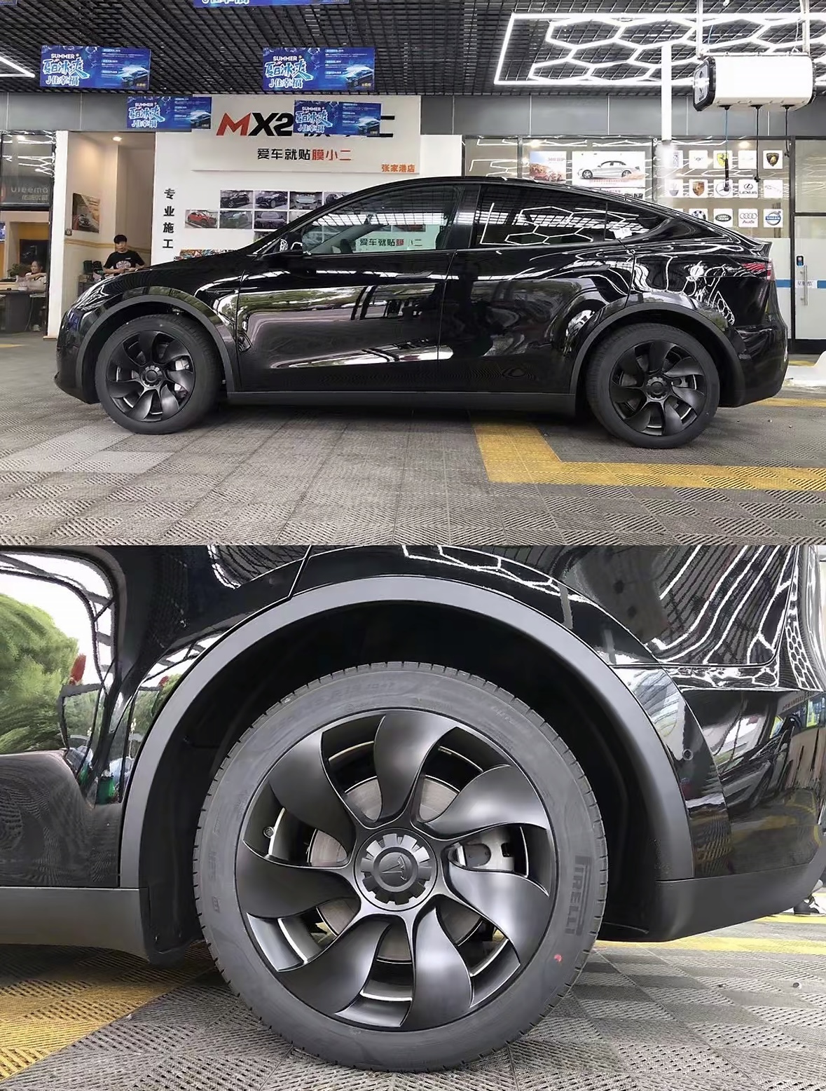 19" Wheel Hub Caps (Set of 4) for Tesla Model Y – Full Coverage Aero Wheel Covers