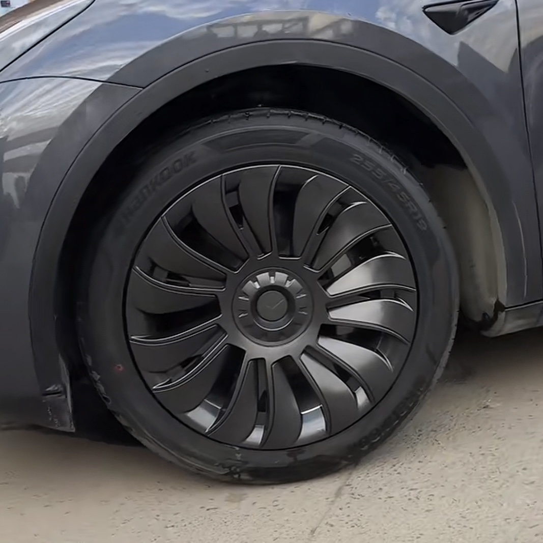 19" Wheel Hub Caps (Set of 4) for Tesla Model Y – Full Coverage Aero Wheel Covers