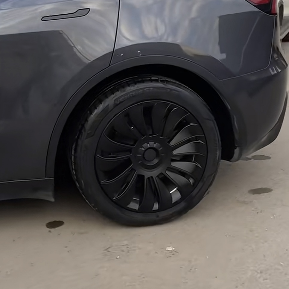 19" Wheel Hub Caps (Set of 4) for Tesla Model Y – Full Coverage Aero Wheel Covers