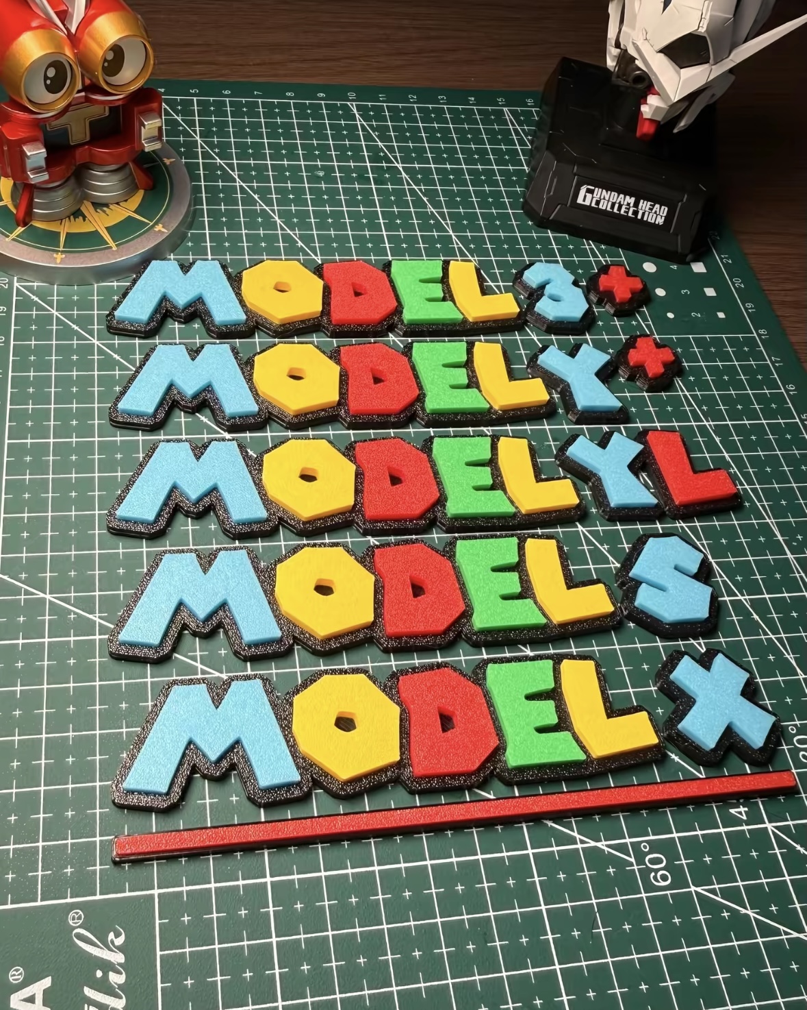 Custom Letter Emblem Badge for Tesla Model 3 / Model Y / Model X / Model S – Personalized Car Logo Decal