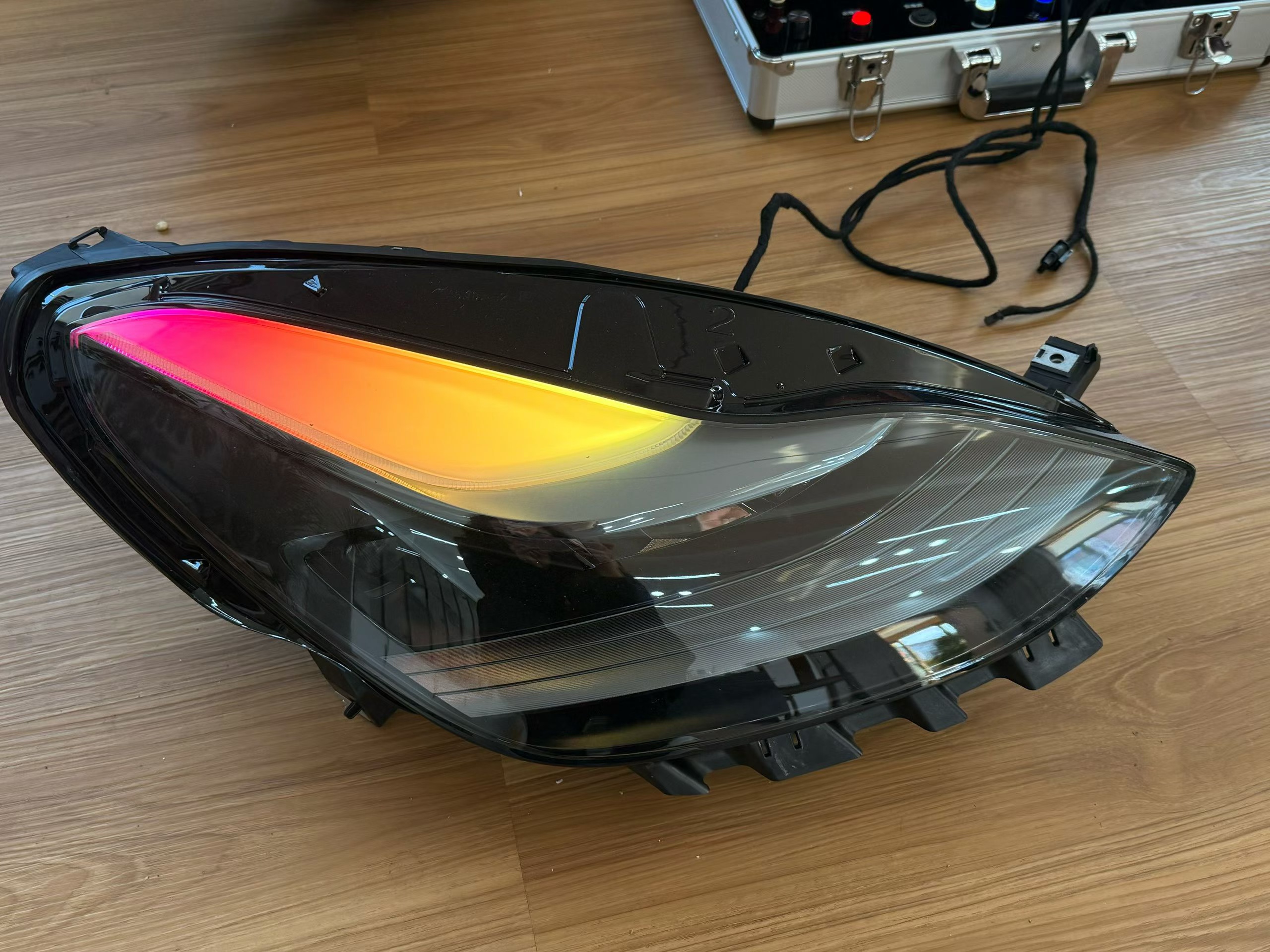 Tesla RGB Headlights & Tail Lights Kit – App-Controlled Color & Dynamic Flow for Model Y 2020 - 2024