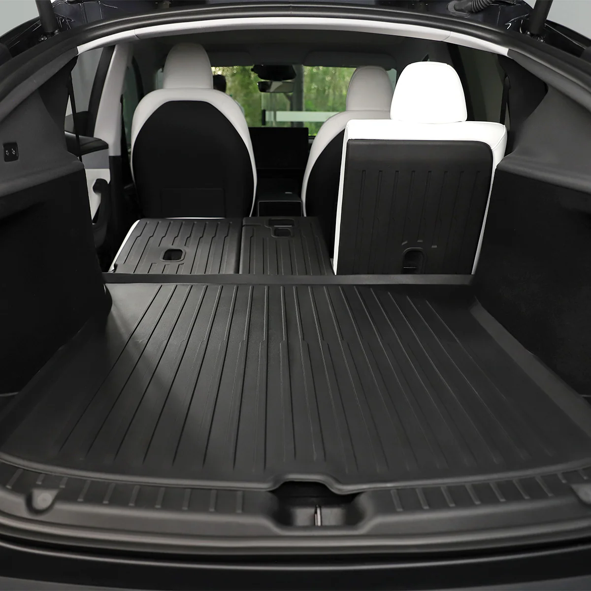Premium All-Weather Trunk Liner with Seatback Protectors for Tesla Model Y Juniper (Full Set) – Waterproof Cargo Mat Interior Protection