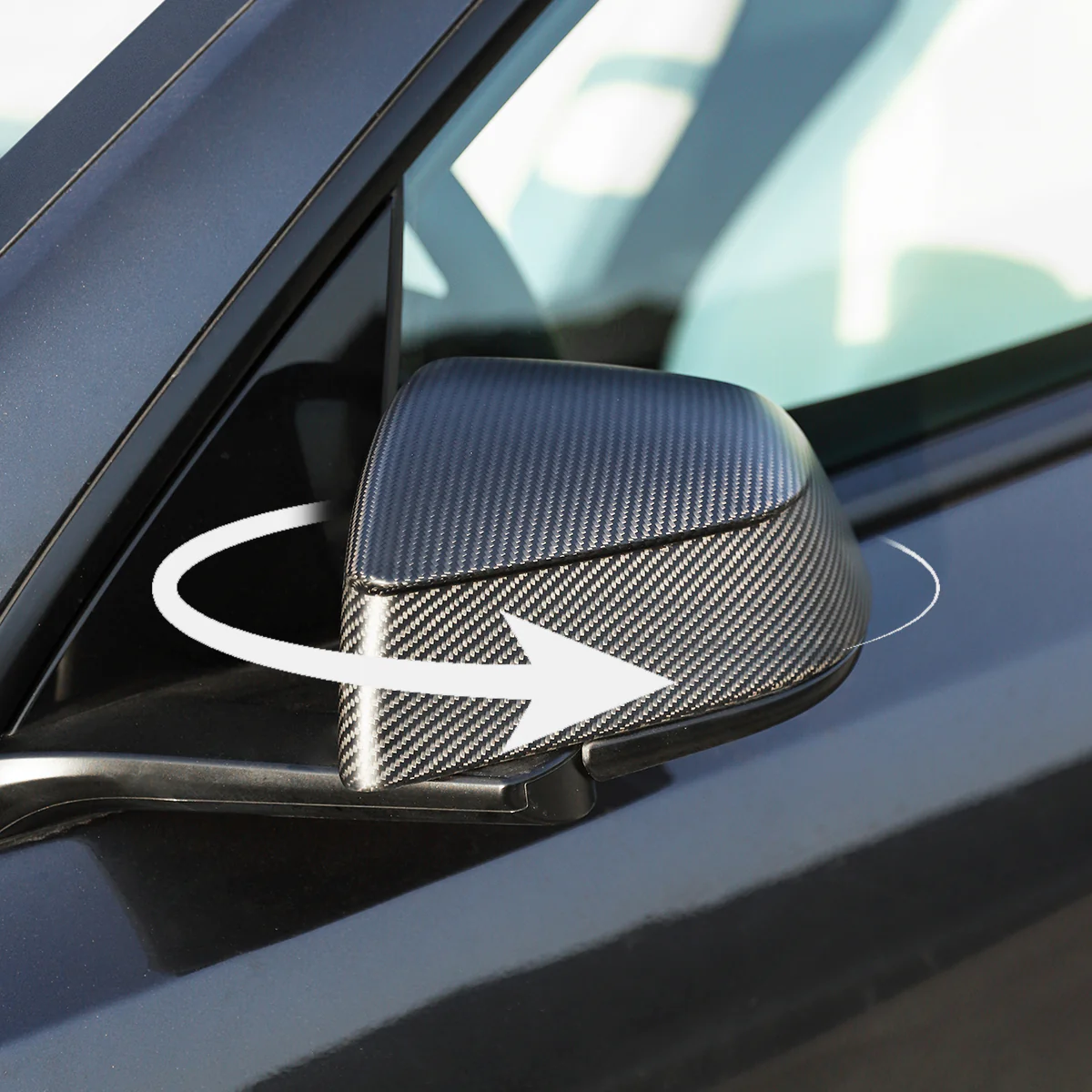 Real Carbon Fiber Side Mirror Covers for Tesla Model Y – Premium OEM Fit Exterior Upgrade (Glossy / Matte)
