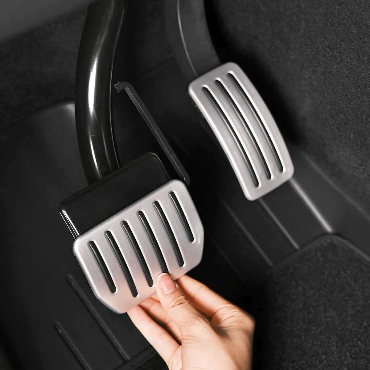 Aluminum Performance Pedal Set for Tesla Model 3 / Model Y – Anti-Slip OEM Style Accelerator & Brake Covers