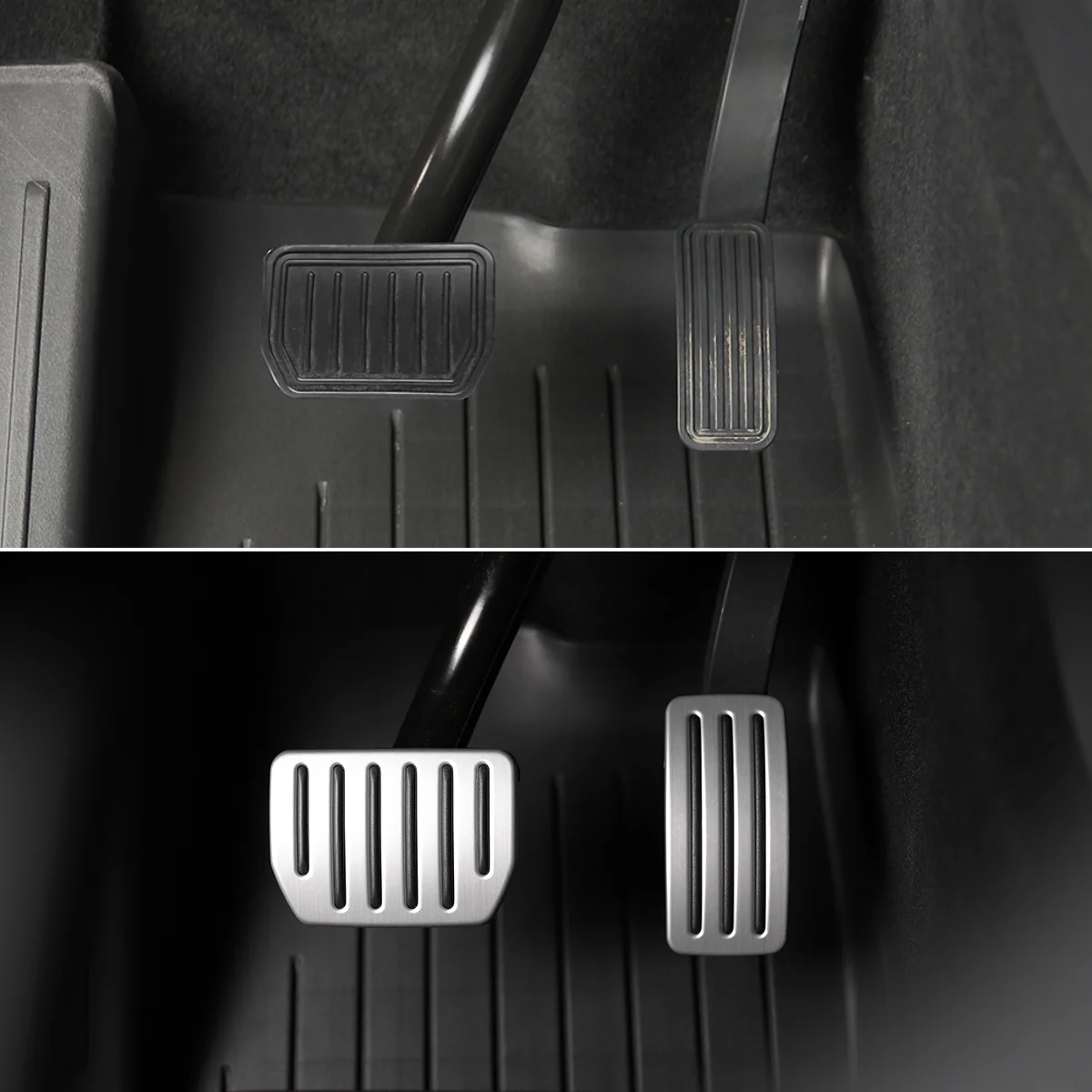 Aluminum Performance Pedal Set for Tesla Model 3 / Model Y – Anti-Slip OEM Style Accelerator & Brake Covers