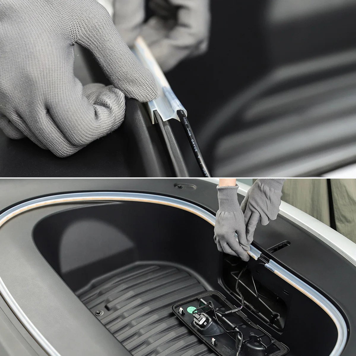 Frunk LED Light Strip for Tesla Model 3 (2017–2023) – Waterproof Front Trunk Ambient Lighting Kit