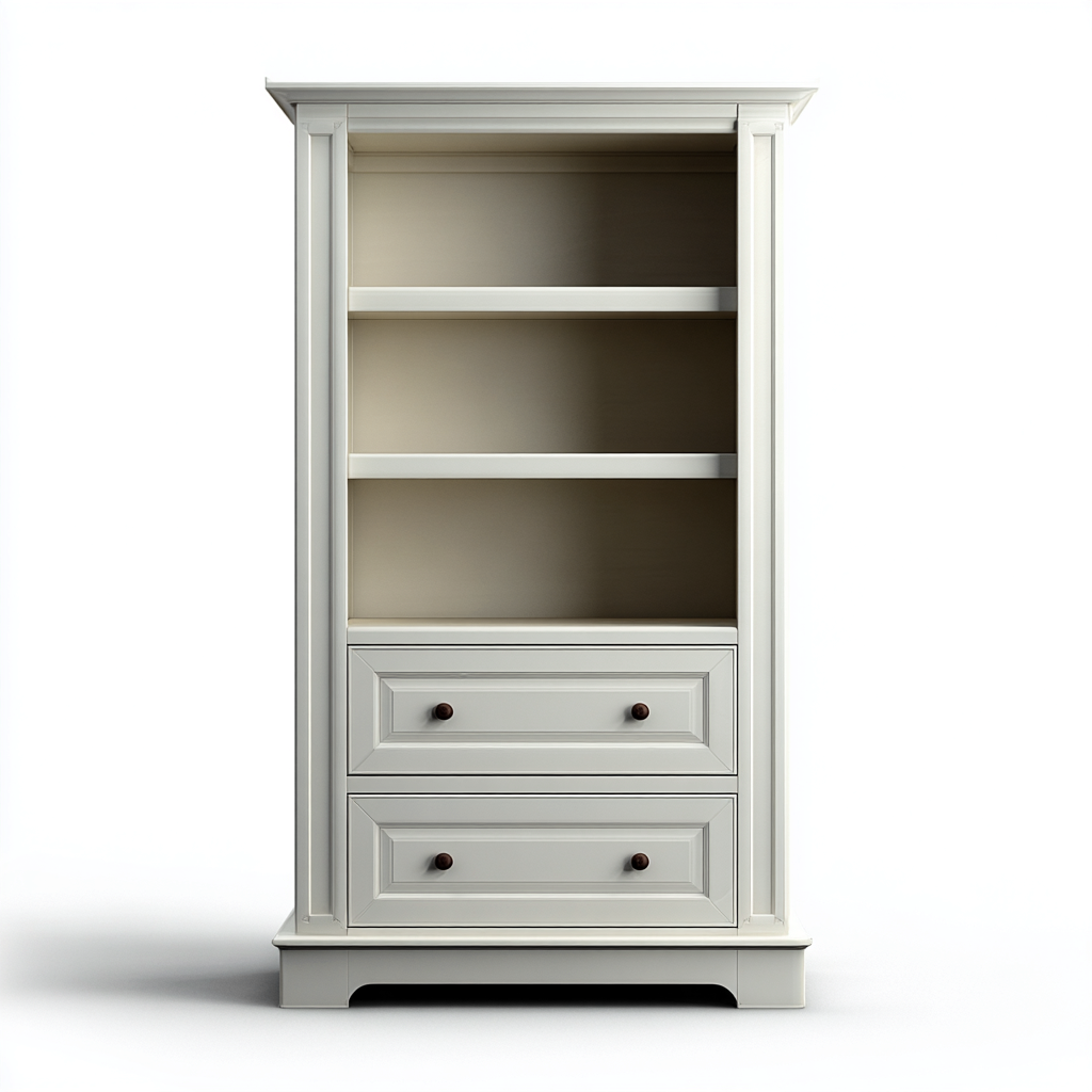 Librerie in legno 70x40x180 cm - bianco - adatte per ufficio - design classico-Oakupmart