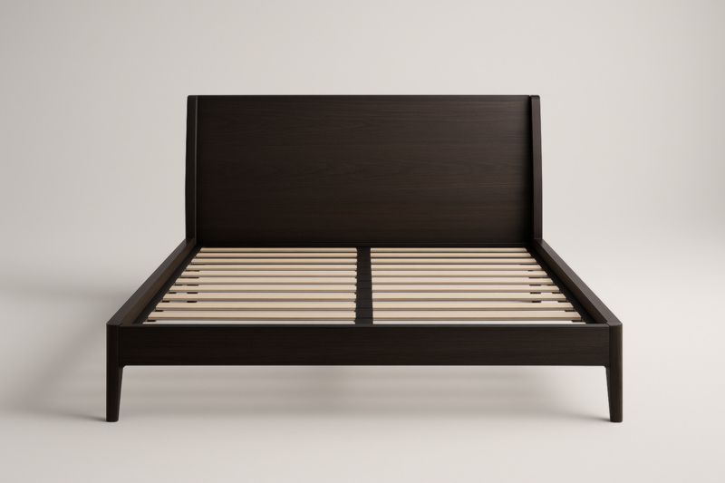 Letto matrimoniale legno 200x160 cm Marrone scuro