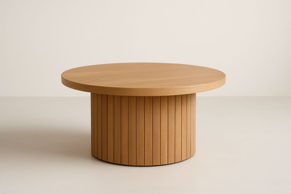 Table Basse Ronde en Chêne