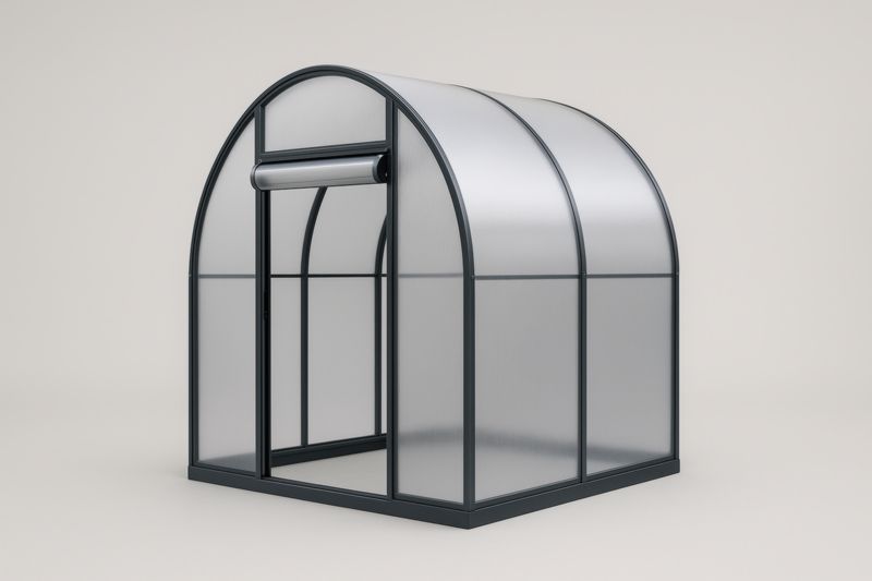 Serre de Jardin en Aluminium et Polycarbonate Transparent