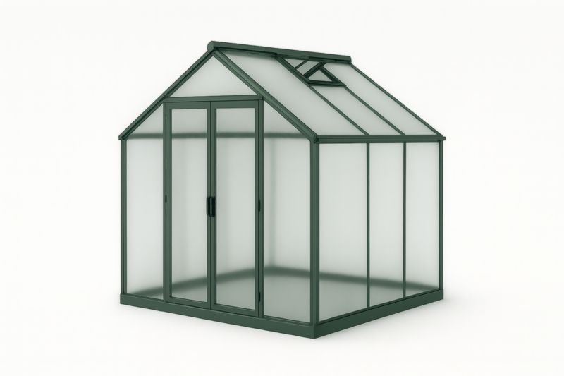 Serre de Jardin en Aluminium et Polycarbonate Vert