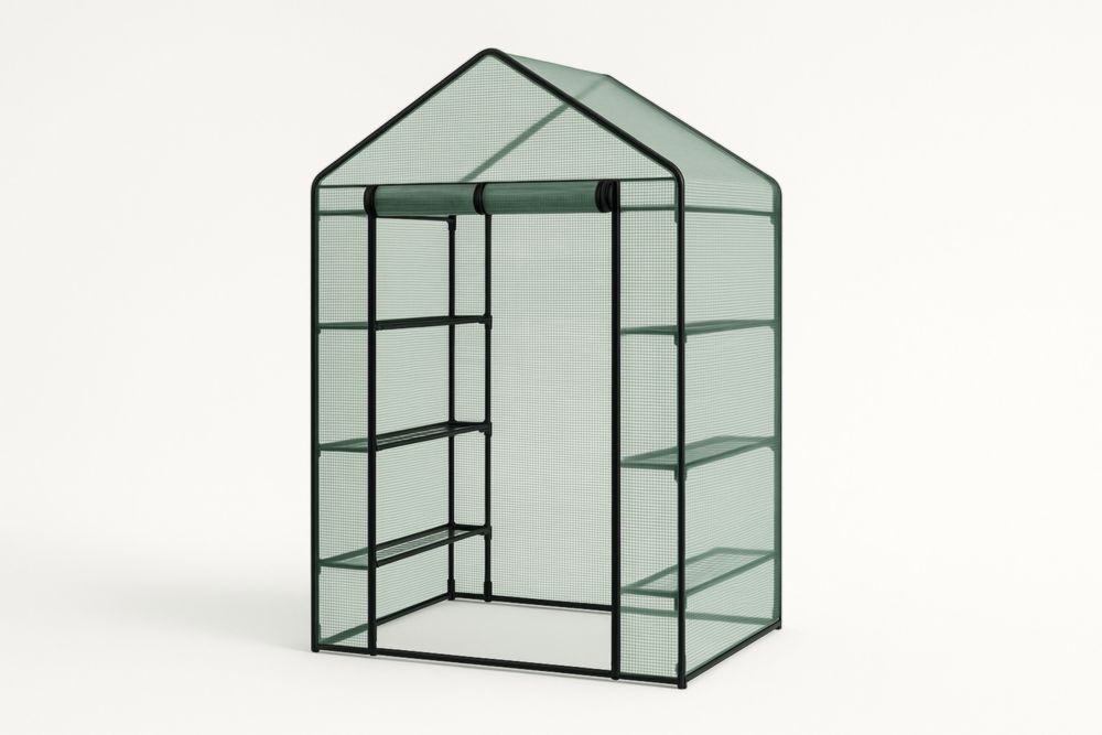 Serre de Jardinage en Acier et Polyéthylène 143x73x195 cm