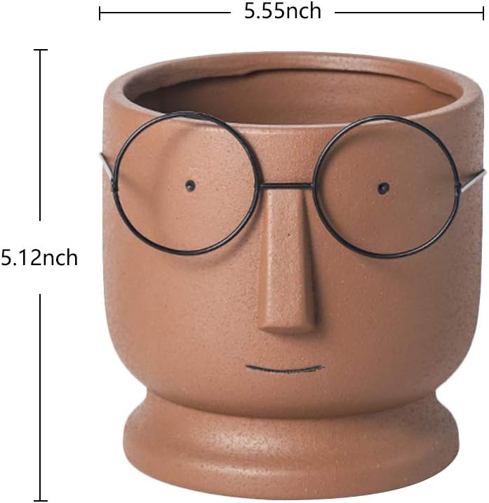 Face Planters Pots 3 Sets