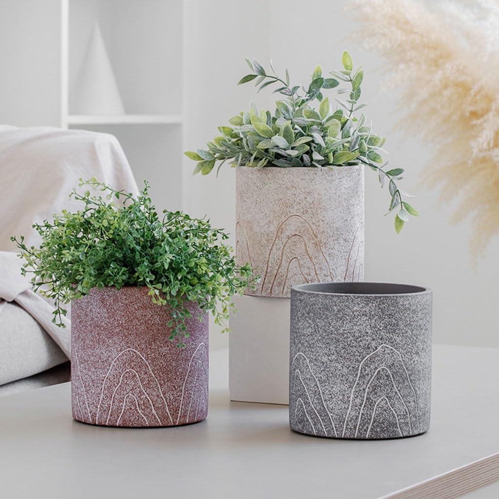 Front Porch Planters Nordic Cement Flowerpots
