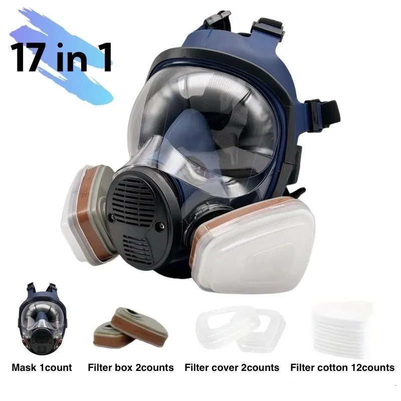 Coocoe Reusable Anti Fog Full Face Respirator Mask