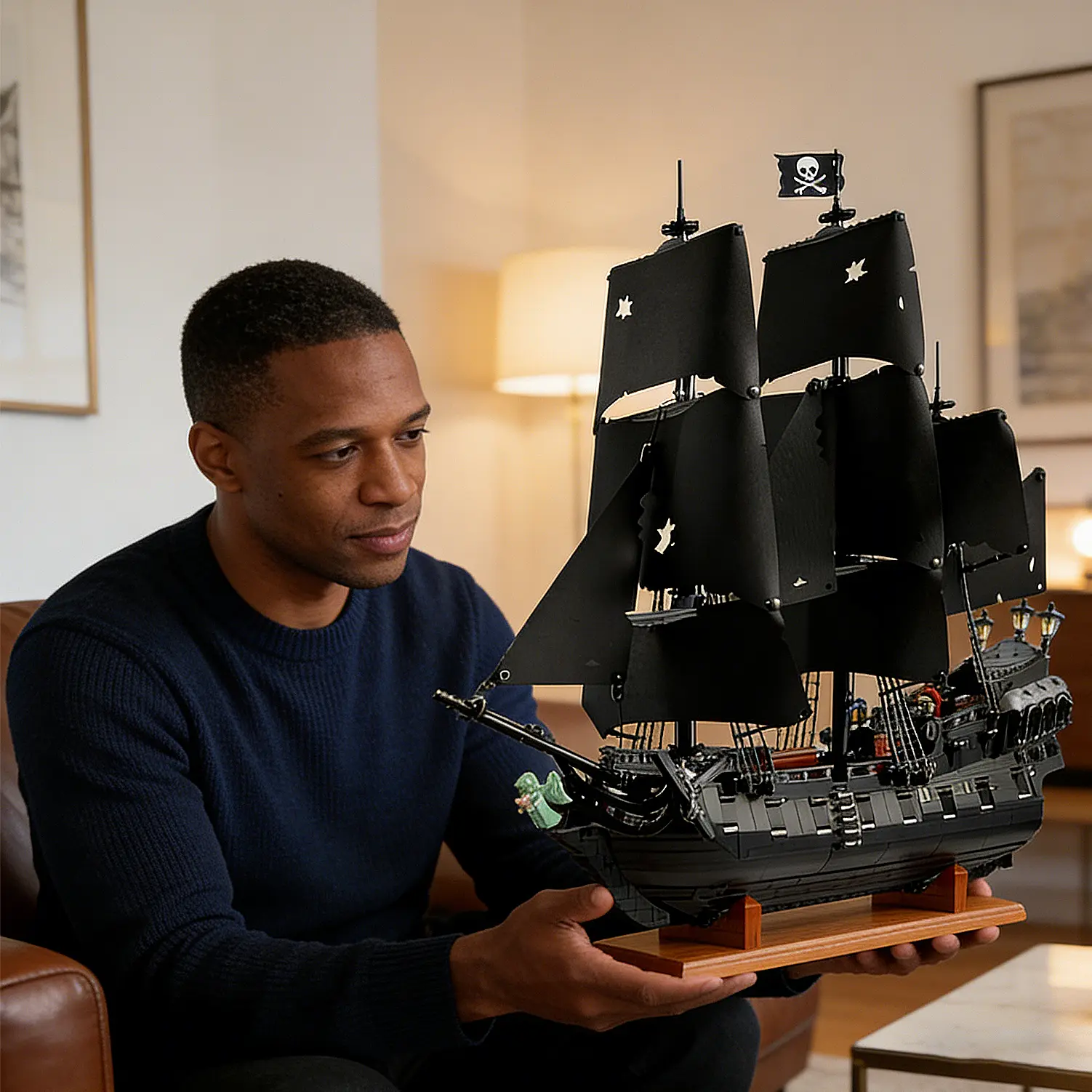 2862 pieces, Captain's Ship Building Set for Adults, Ages 18+ - Room Decor for Office, Bedroom or Shelf - Collectible