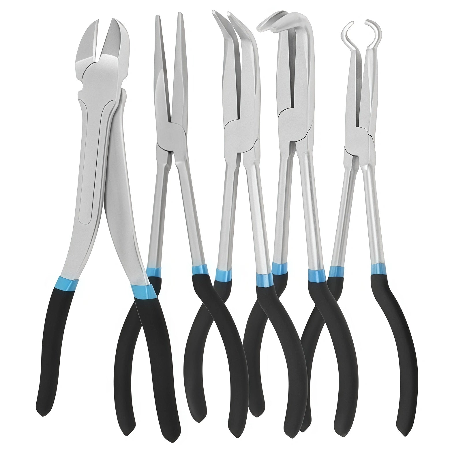 Coocoe Extra Long Precision Needle Nose Pliers Set