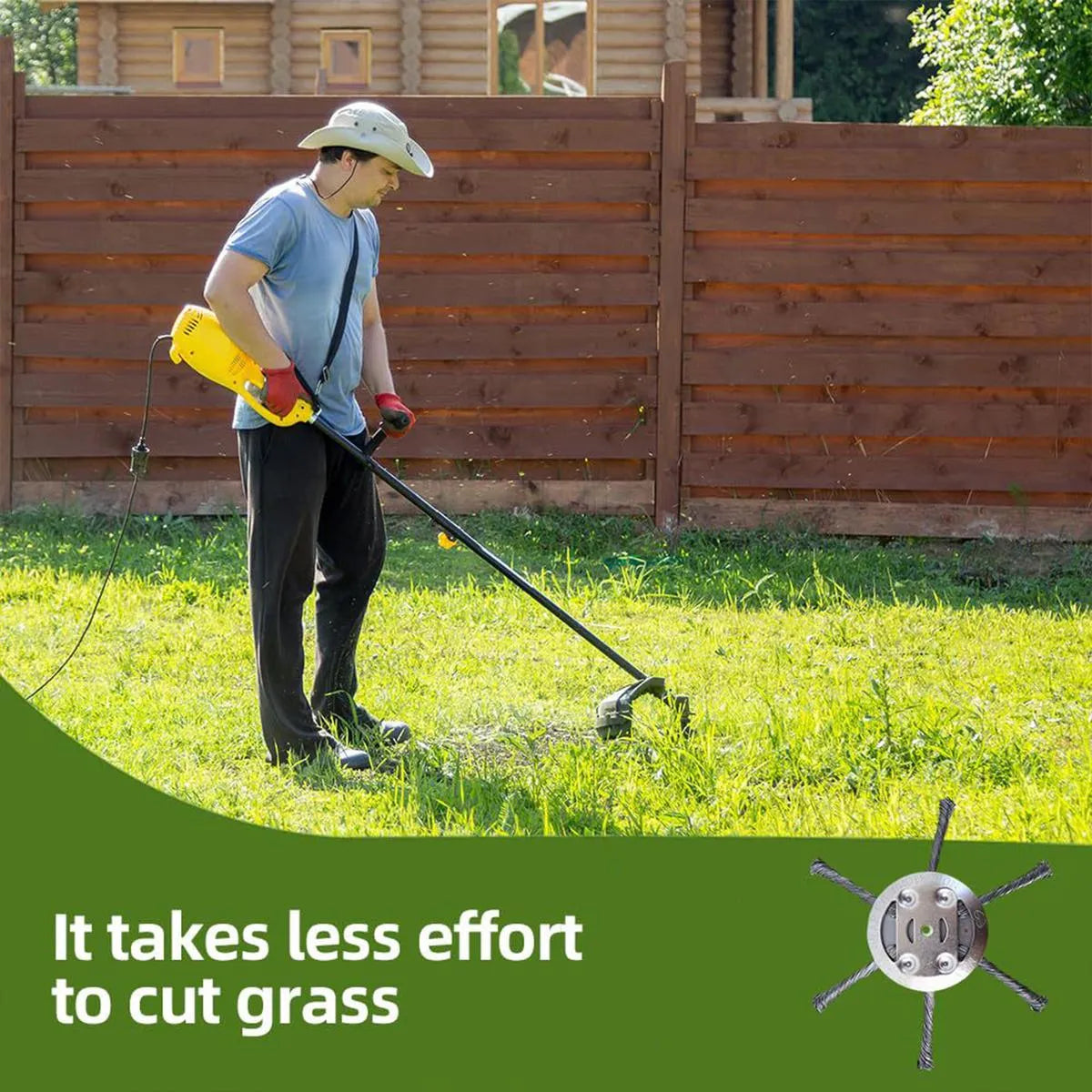 Coocoe Heavy Duty Steel Weed Trimmer Blade