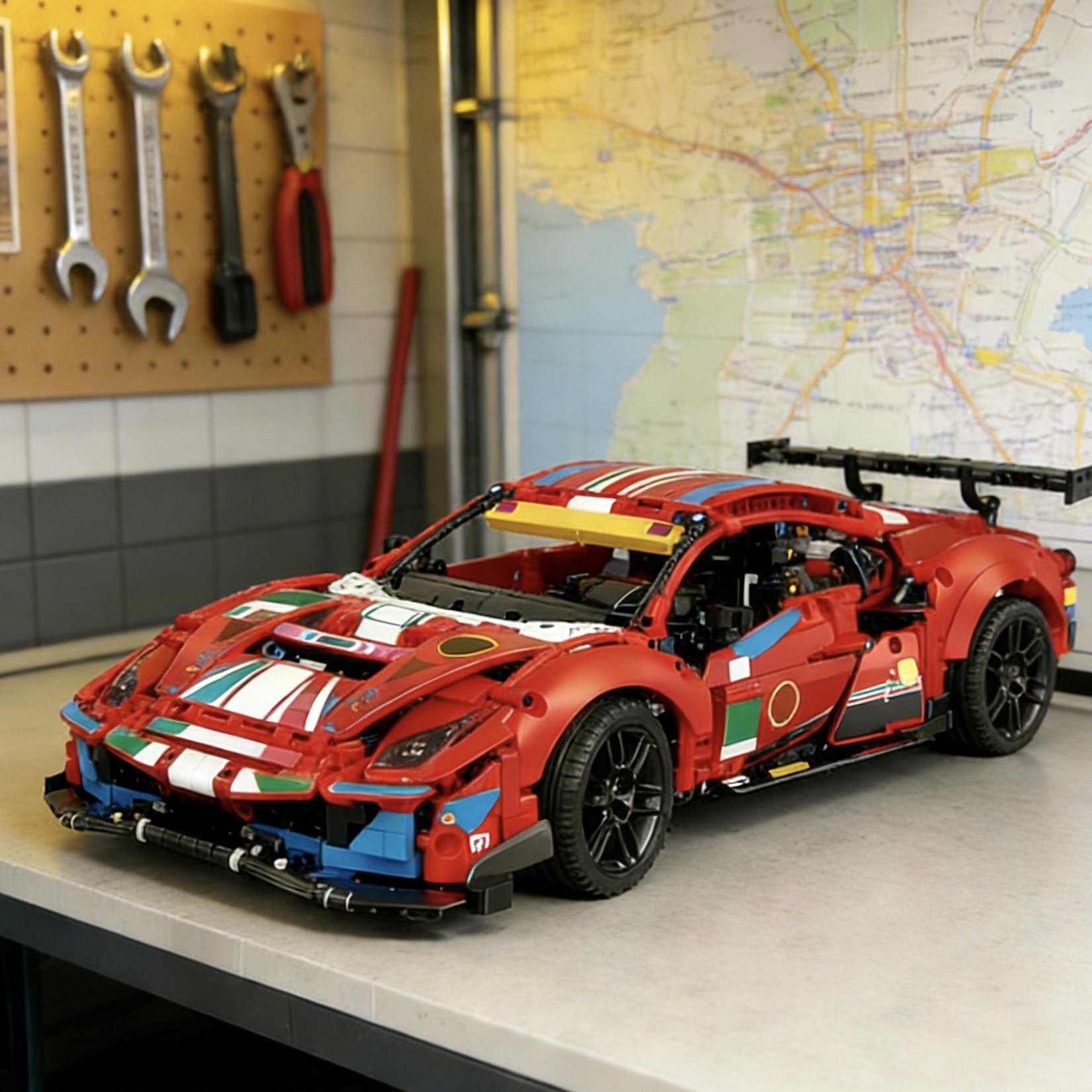1677 Pieces, 1:10 Technic Champion GT Series Sports Race Car Exclusive Collectible Model, Collectors Set for Adults
