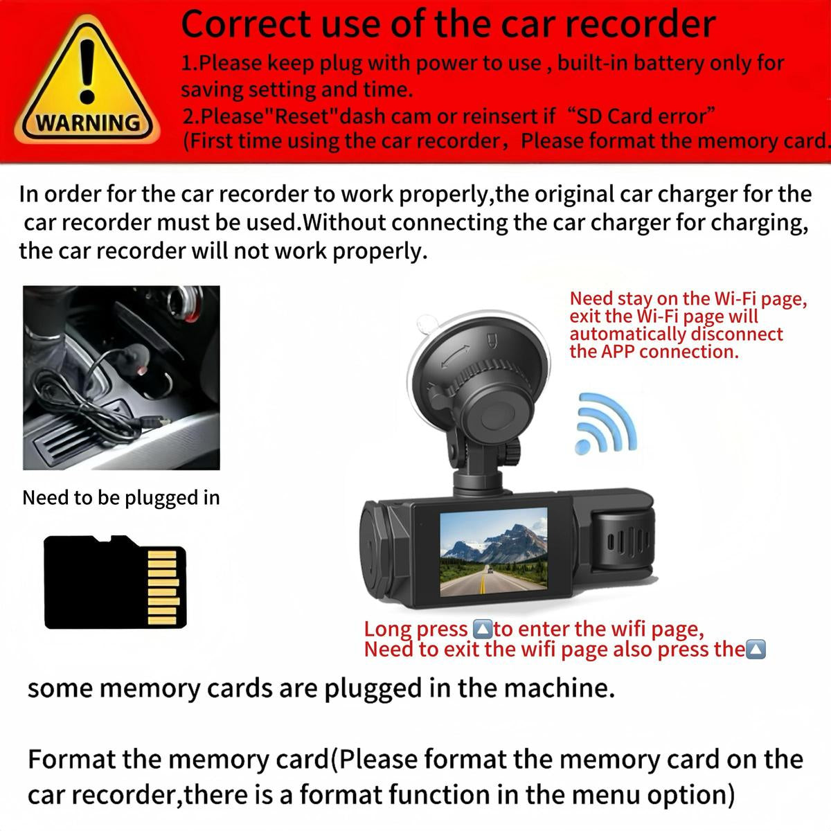 Coocoe HD Car Dash Cam Video Recorder