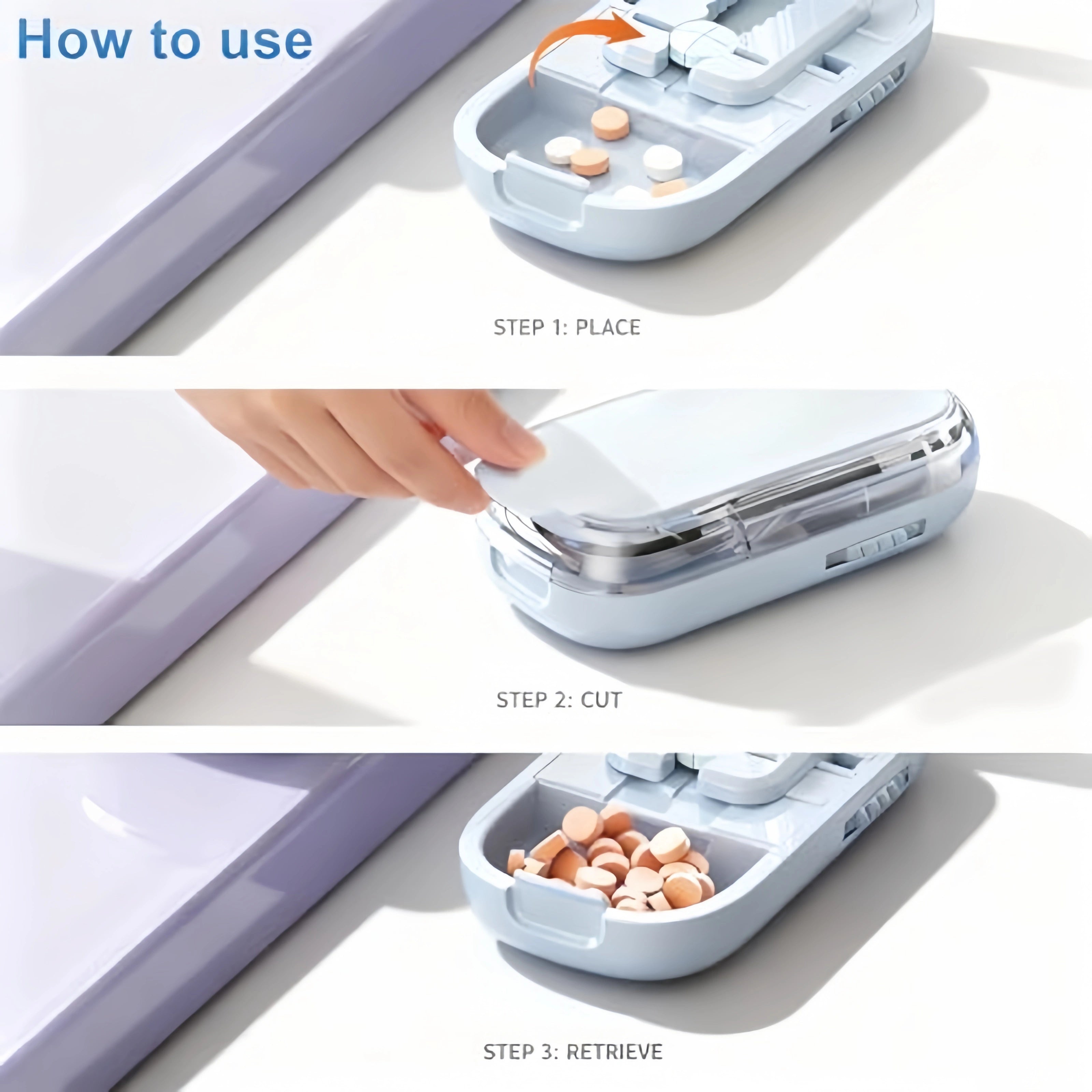 Coocoe Adjustable Precision Pill Cutter Splitter