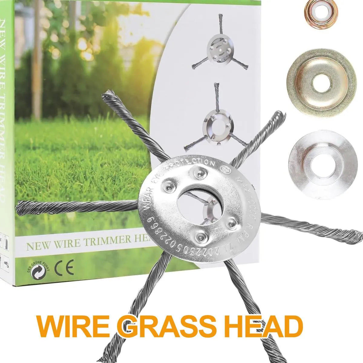 Coocoe Heavy Duty Steel Weed Trimmer Blade