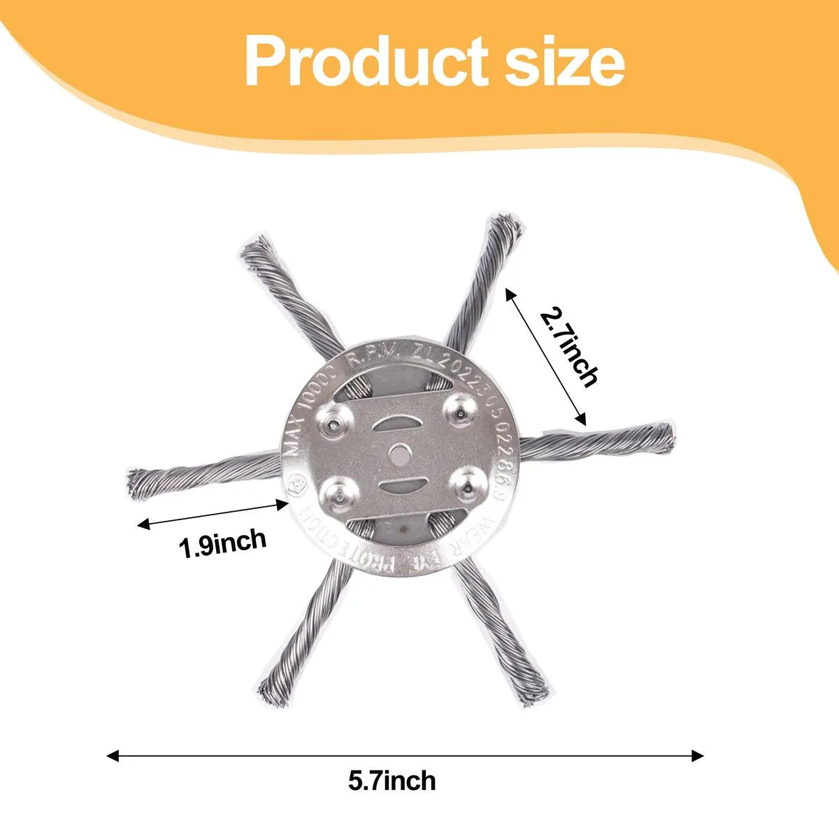 Coocoe Heavy Duty Steel Weed Trimmer Blade