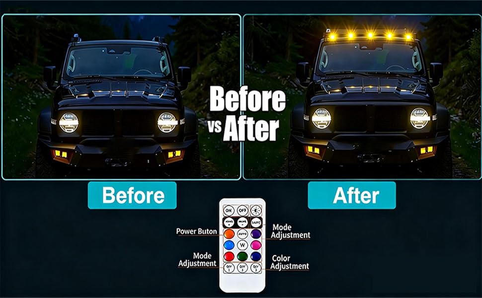rgb car strobe lights
