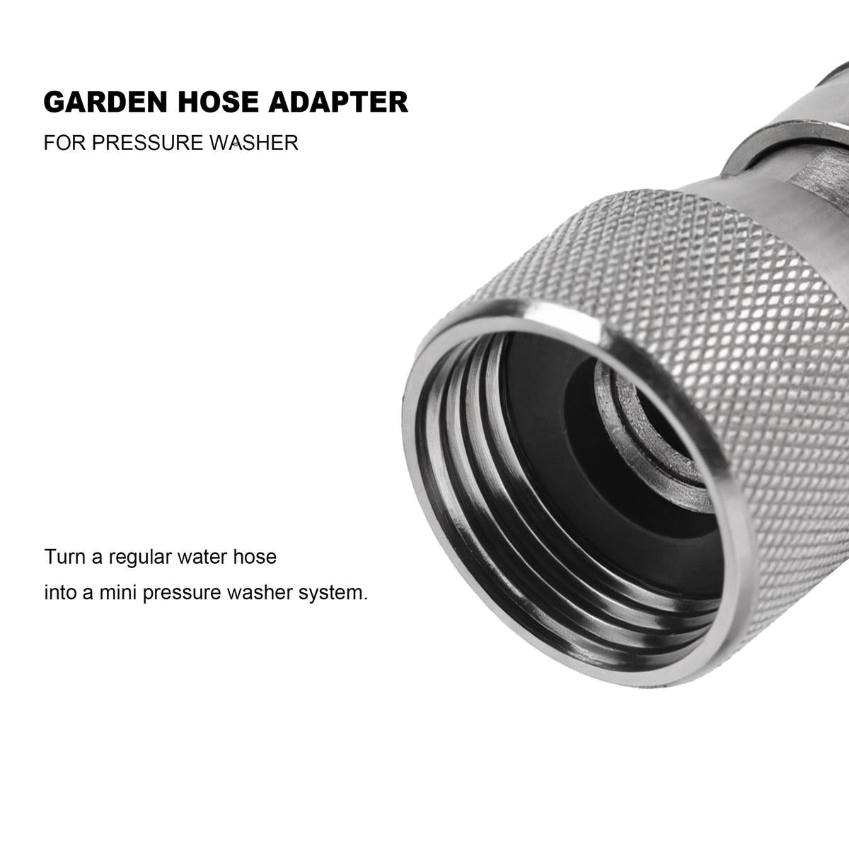 Coocoe Garden Hose to Mini Power Washer Adapter