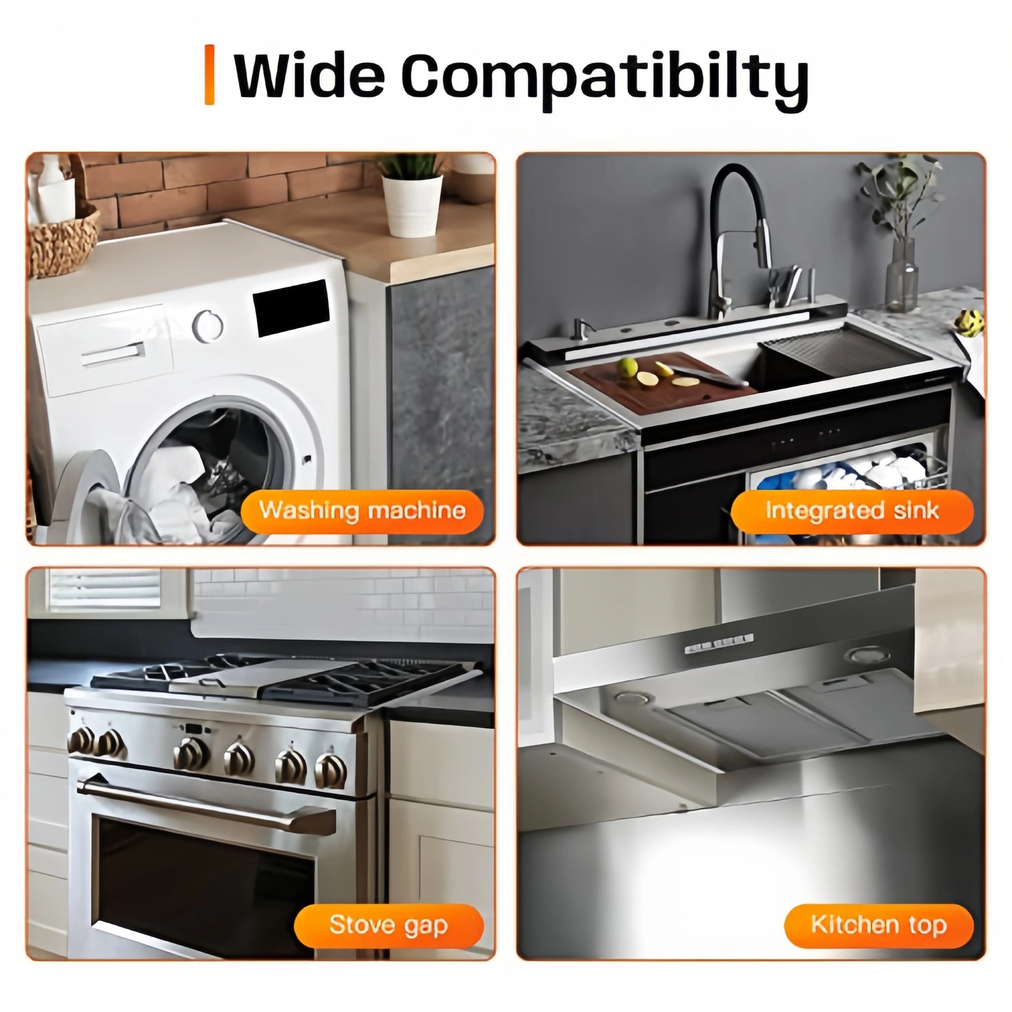 Coocoe Heat Resistant Stainless Steel Stove Gap Cover