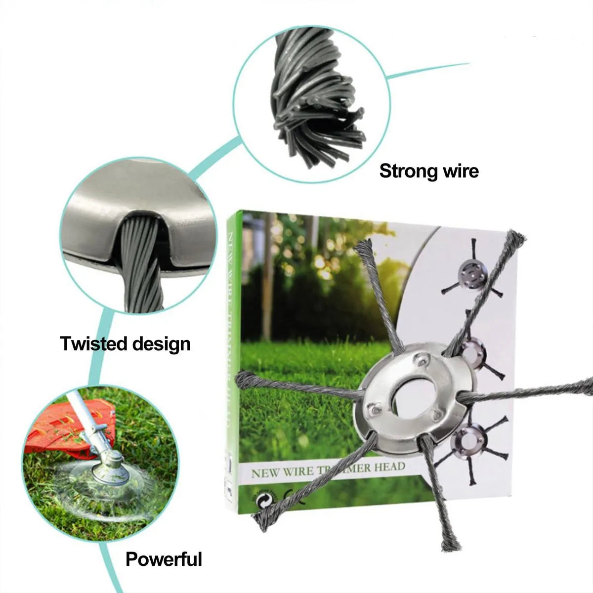 Coocoe Heavy Duty Steel Weed Trimmer Blade