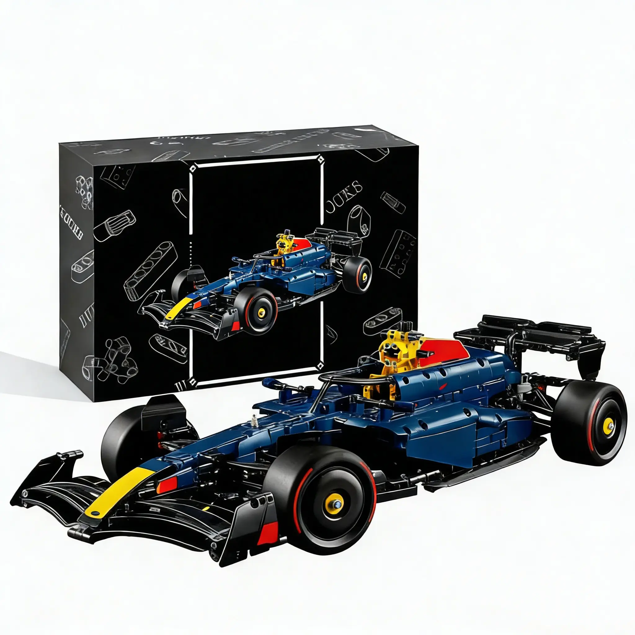 1639 Pieces, 25 inches, 1:8 Technic Racing Car Model Kit - Building Set for Adults, Ages 18+ with Realistic Features - Gift for Birthdays