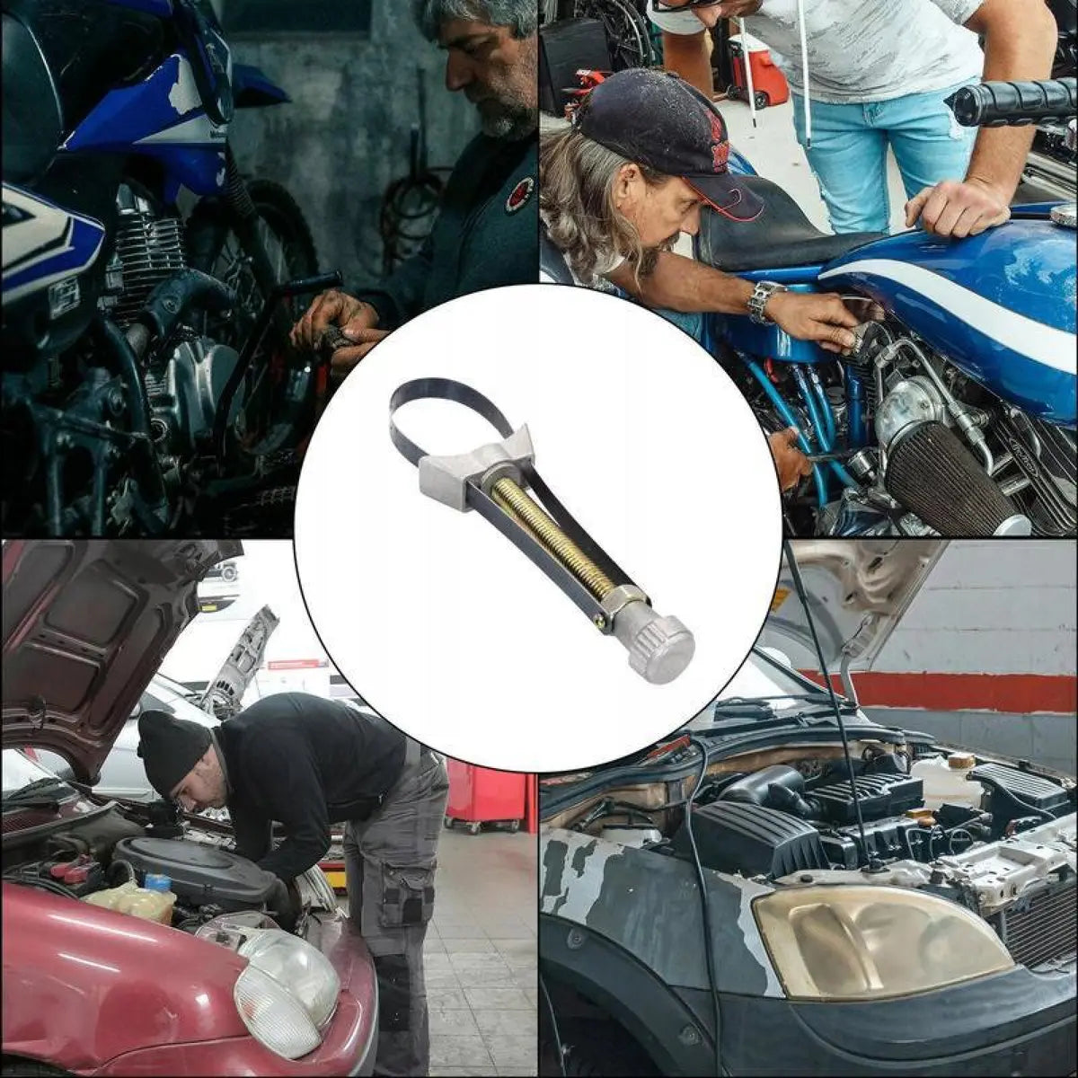 Coocoe Adjustable Diameter Car Oil Filter Strap Wrench
