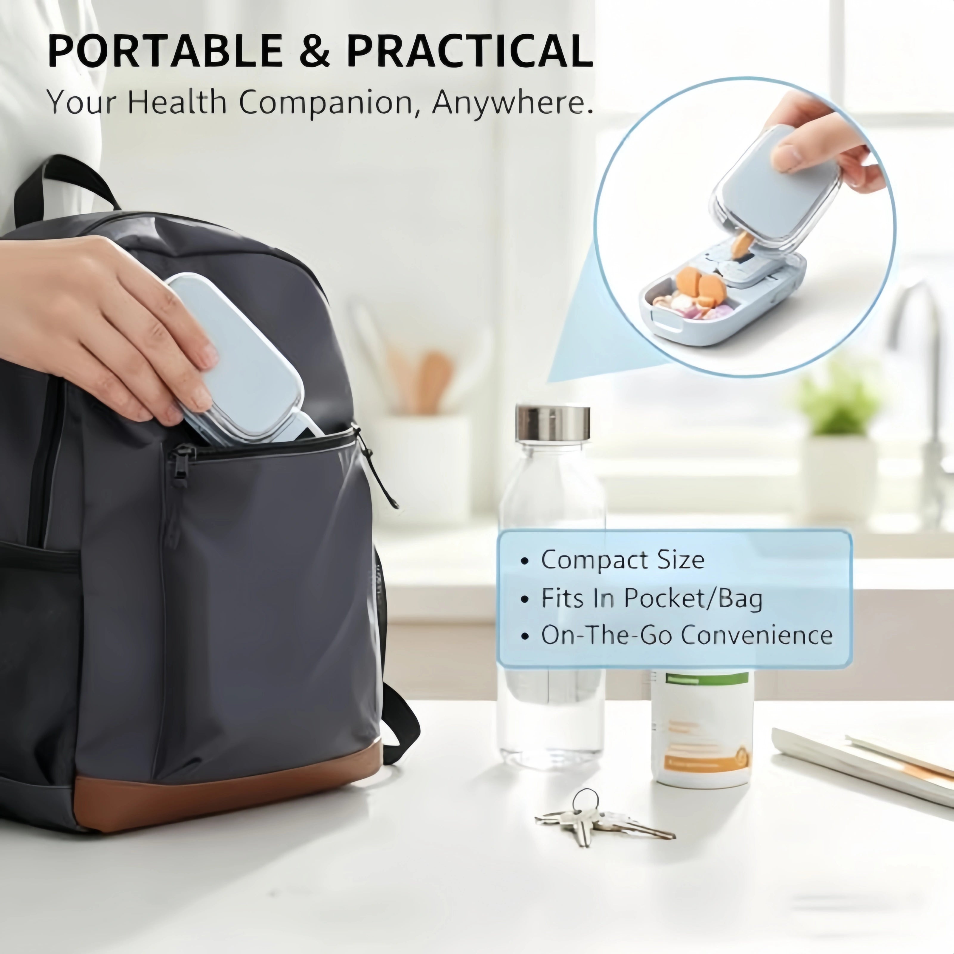 Coocoe Adjustable Precision Pill Cutter Splitter