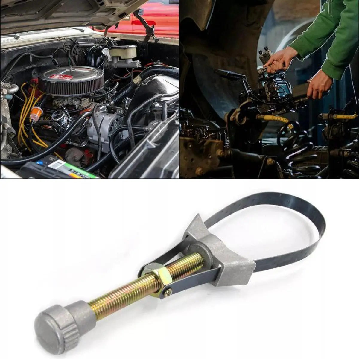 Coocoe Adjustable Diameter Car Oil Filter Strap Wrench